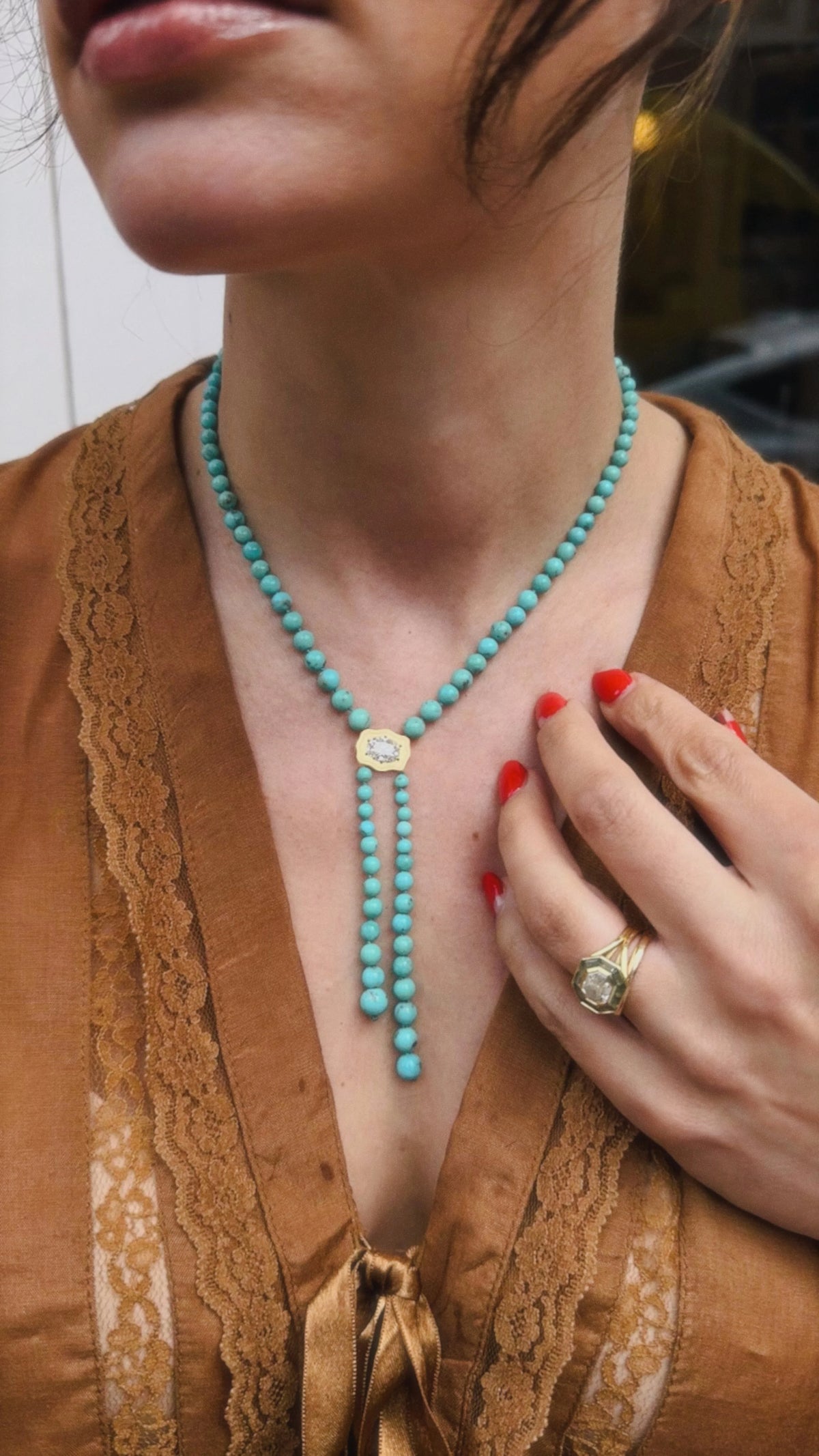 The Elvie Bolo Necklace