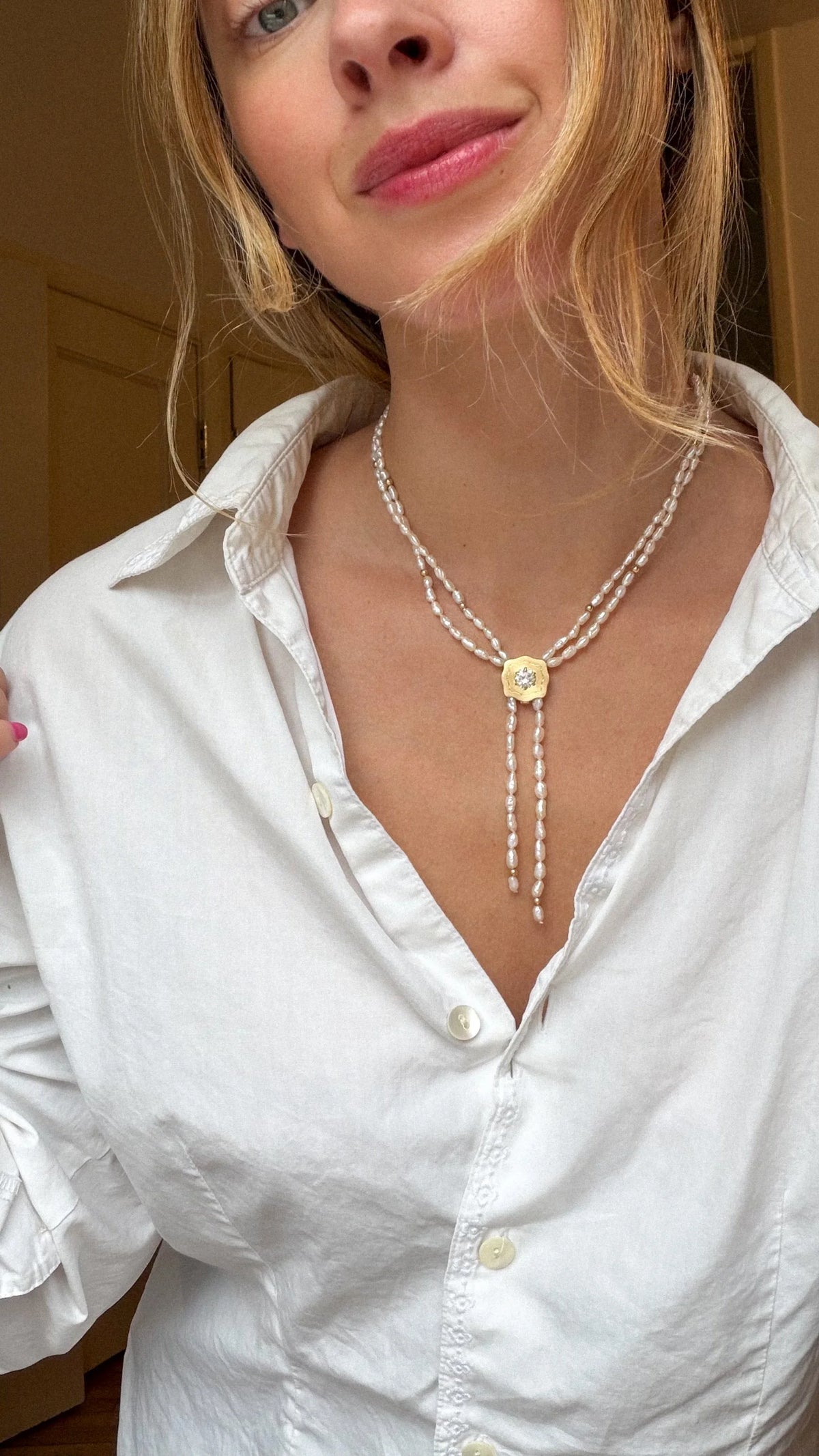 The Elvie Bolo Necklace