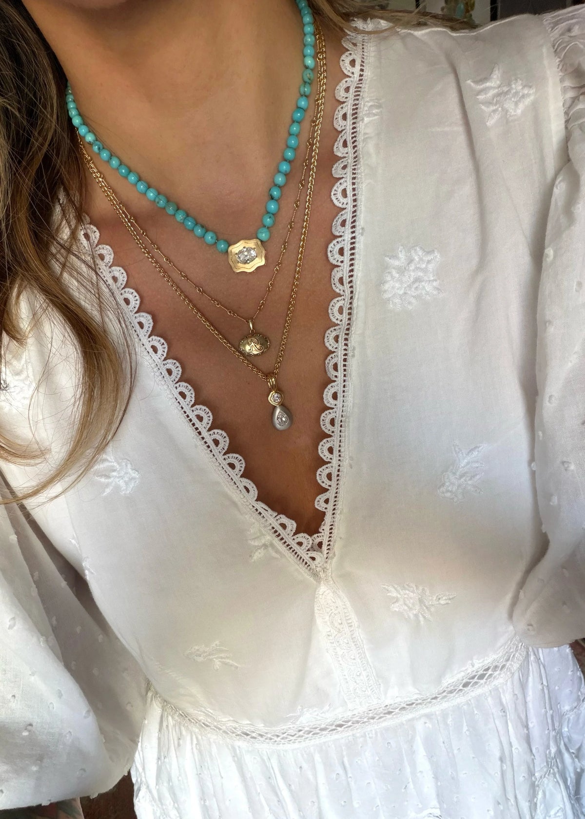 The Elvie Bolo Necklace